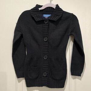 Nautica Girls School Uniform Cardigan Sweater Size Girls LG 6 - Navy